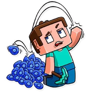 😒 emoji Майнкрафт @stickerdom Telegram sticker 21 of 35