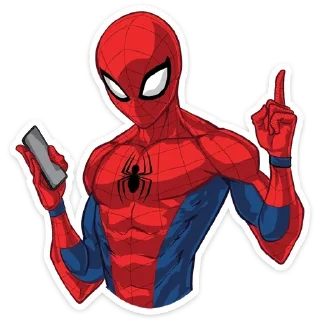 ☝️ emoji Человек-паук @stickerdom Telegram sticker 7 of 28