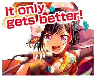 Sticker from Ran Mitake (BanG Dream!)