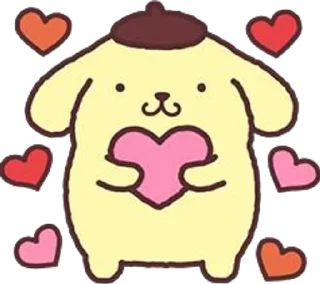 💖 emoji pompompurin Telegram sticker 9 of 16