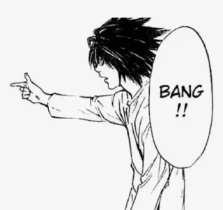 🔫 emoji Death Note L Telegram sticker 11 of 29