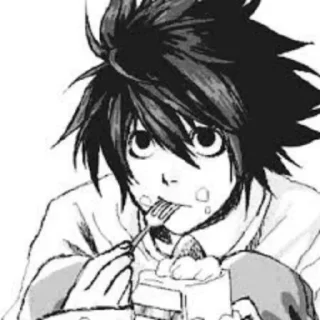 🍰 emoji Death Note L Telegram sticker 2 of 29