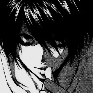 😡 emoji Death Note L Telegram sticker 18 of 29