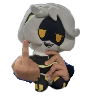 🖕 emoji Plush V by @xx_AliNol_xx and @makoto_sleep Telegram sticker 9 of 103