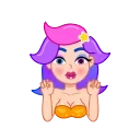 🤩 emoji Rainbow Girl Telegram sticker 6 of 25