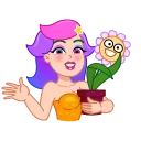 👋 emoji Rainbow Girl Telegram sticker 5 of 25