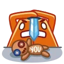 😠 emoji Pumpkin Cube Telegram sticker 13 of 22