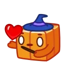 Sticker from Pumpkin Cube