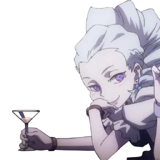 😏 emoji Death Parade Telegram sticker 19 of 64
