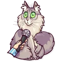 😯 emoji Meme Cats Telegram sticker 9 of 40