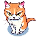 👿 emoji Meme Cats Telegram sticker 13 of 40
