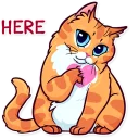 ❤️ emoji Meme Cats Telegram sticker 11 of 35