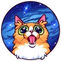 🌌 emoji Meme Cats Telegram sticker 8 of 40