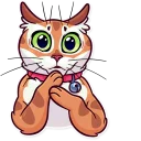 😟 emoji Meme Cats Telegram sticker 15 of 35