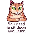 😐 emoji Meme Cats Telegram sticker 21 of 40