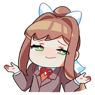 ❓ emoji Monika♡♡ Telegram sticker 8 of 13