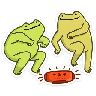 🕺 emoji Лягушачий микс без текста @TgSticker Telegram sticker 11 of 49