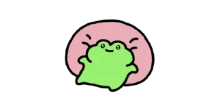 🐸 emoji frog. Telegram sticker 11 of 24