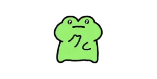 🐸 emoji frog. Telegram sticker 10 of 24