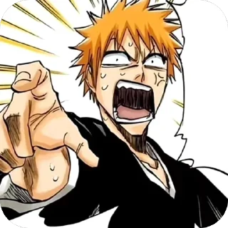 🫥 emoji Блич Telegram sticker 24 of 38
