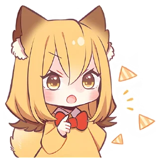 🤨 emoji Лиса-чан @Nyasticks Telegram sticker 7 of 41