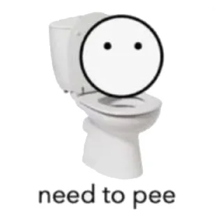 🚽 emoji X:: How are you feeling? ::X Telegram sticker 6 of 13