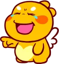 😂 emoji QooBee Agapi :: @line_stickers Telegram sticker 21 of 40
