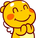 😊 emoji QooBee Agapi :: @line_stickers Telegram sticker 13 of 40