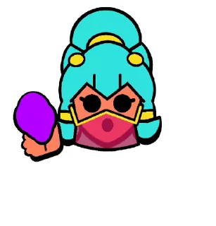 😶 emoji Shelly Pins @BrawlStarsStik Telegram sticker 15 of 22