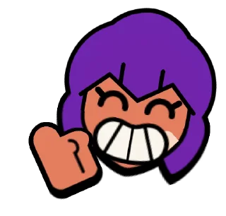 👍 emoji Shelly Pins @BrawlStarsStik Telegram sticker 5 of 22