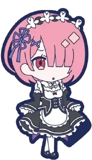 😌 emoji Резеро - @Tg_stickersu Telegram sticker 8 of 30