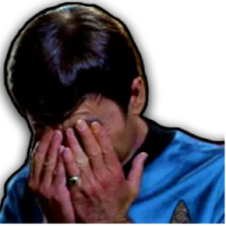 🤦‍♂️ emoji Star Trek Pack Telegram sticker 15 of 54