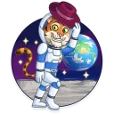 🕺 emoji Cosmic Tiger Telegram sticker 13 of 25