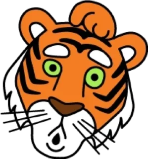 😯 emoji Tiger @stickersb2b Telegram sticker 18 of 20