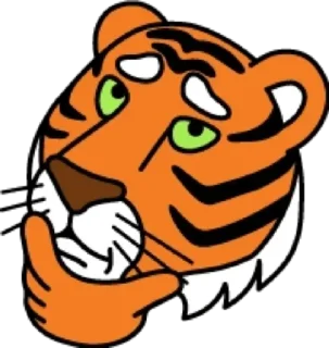 🤔 emoji Tiger @stickersb2b Telegram sticker 20 of 20