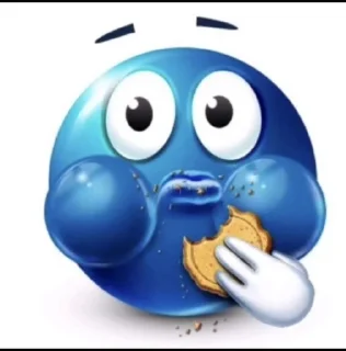 🍪 emoji Azul Telegram sticker 18 of 29