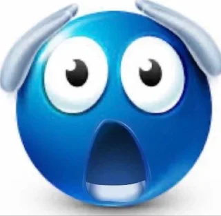 😨 emoji Azul Telegram sticker 22 of 29
