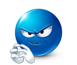 😏 emoji Azul Telegram sticker 15 of 29