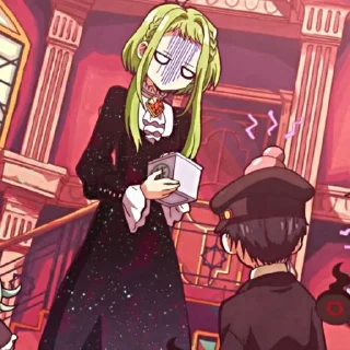 😰 emoji Сакура Нанамине💚 @toiletboundhanakokun_wc Telegram sticker 9 of 73