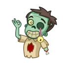 👌 emoji Zombie Telegram sticker 18 of 20