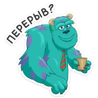 ❓ emoji Джеймс П. Салливан (@TgSticker) Telegram sticker 11 of 40