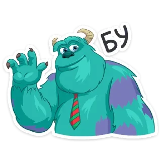 😈 emoji Джеймс П. Салливан (@TgSticker) Telegram sticker 23 of 40
