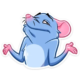 🤷‍♂ emoji Мистер крыс Telegram sticker 23 of 48