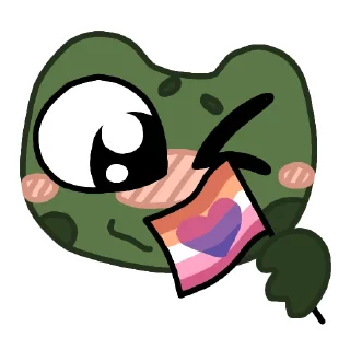 🏳️‍🌈 emoji Эмоциональный Квак Telegram sticker 23 of 32