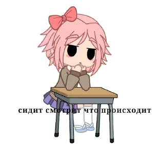 Sticker from Sayori