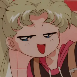 😏 emoji Сейлор Мун! Telegram sticker 13 of 57