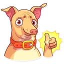 Sticker from Tuna the Dog