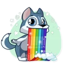 🌈 emoji Archie the Dog Telegram sticker 9 of 21