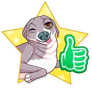Sticker from Kermit The Dog