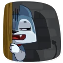 😈 emoji Archie the Dog Telegram sticker 17 of 21